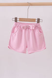 Premium Pink&white stripe bow shorts Aaria Tees