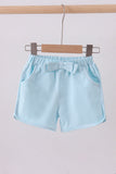Premium Mint&white stripe bow shorts - Aaria Tees Aaria Tees