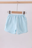 Premium Mint&white stripe bow shorts - Aaria Tees Aaria Tees