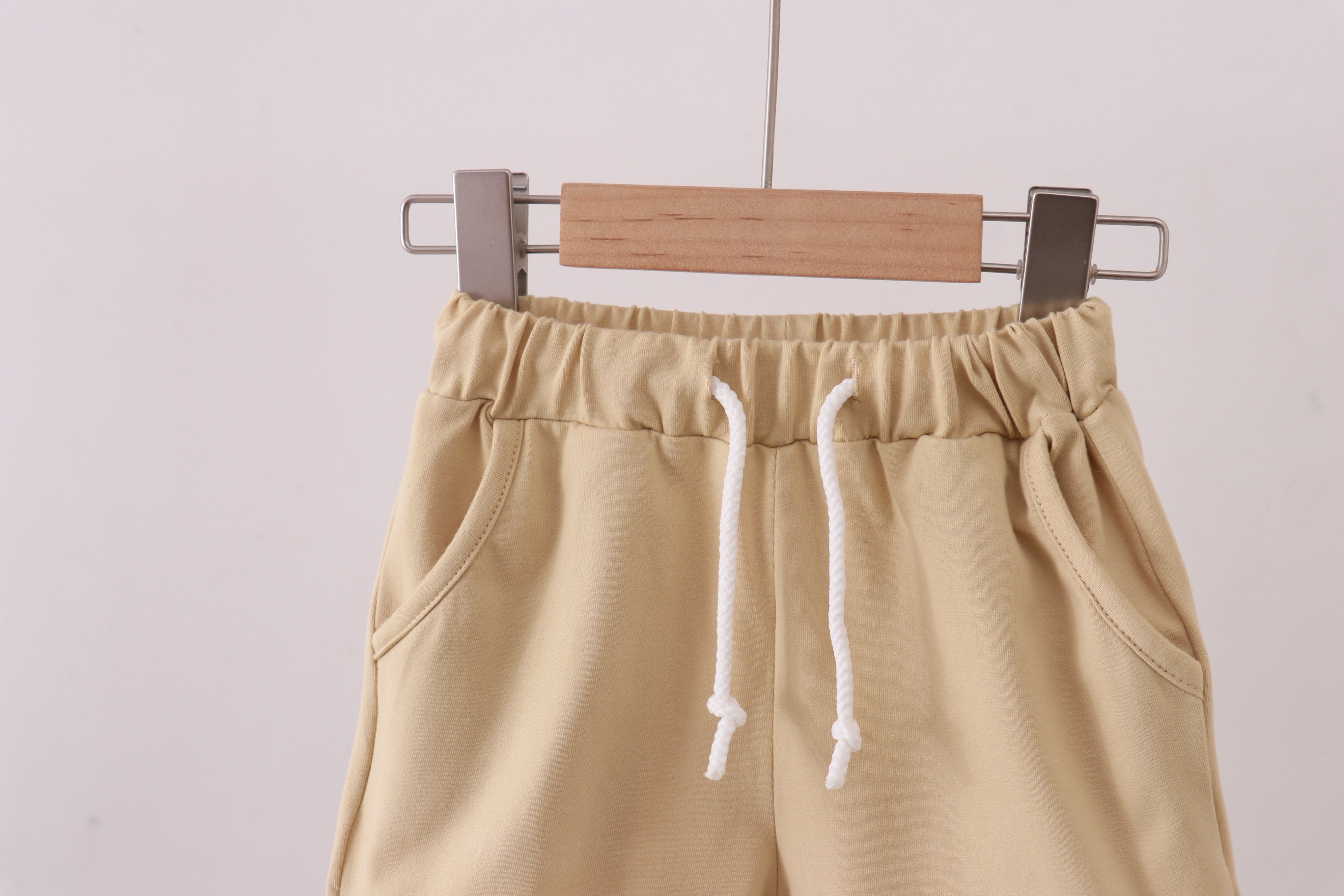 Premium Khaki drawstring shorts - Aaria Tees Aaria Tees