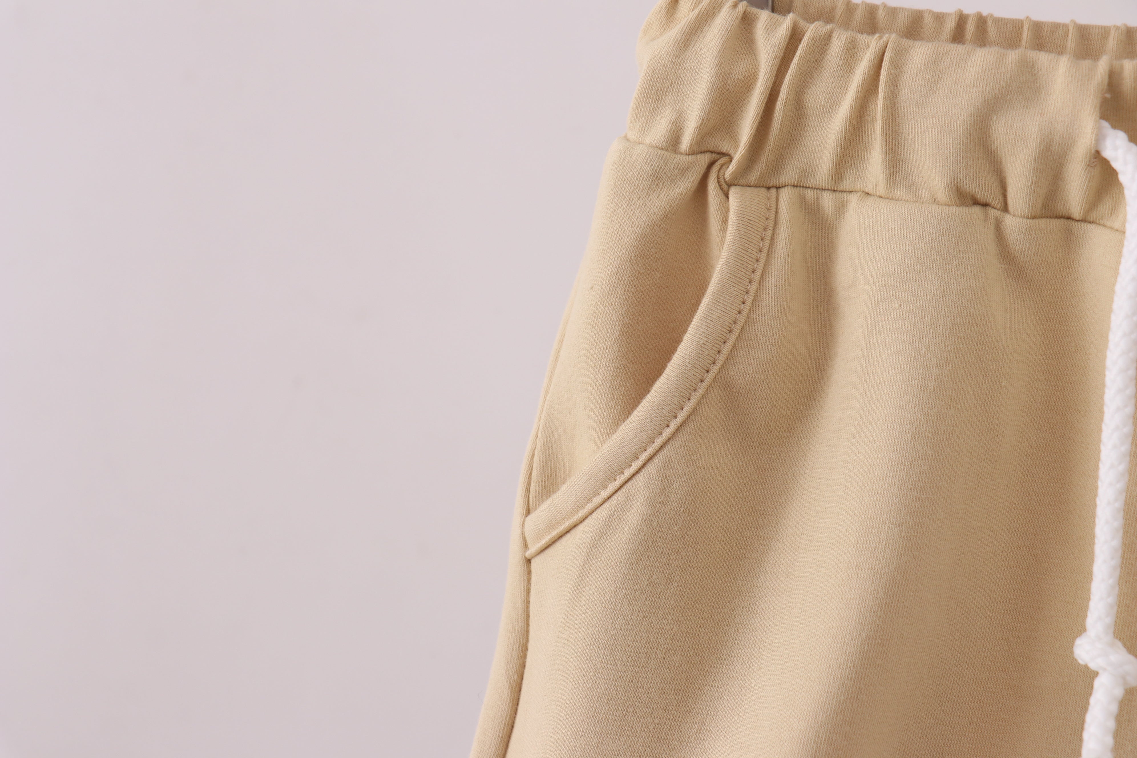 Premium Khaki drawstring shorts - Aaria Tees Aaria Tees