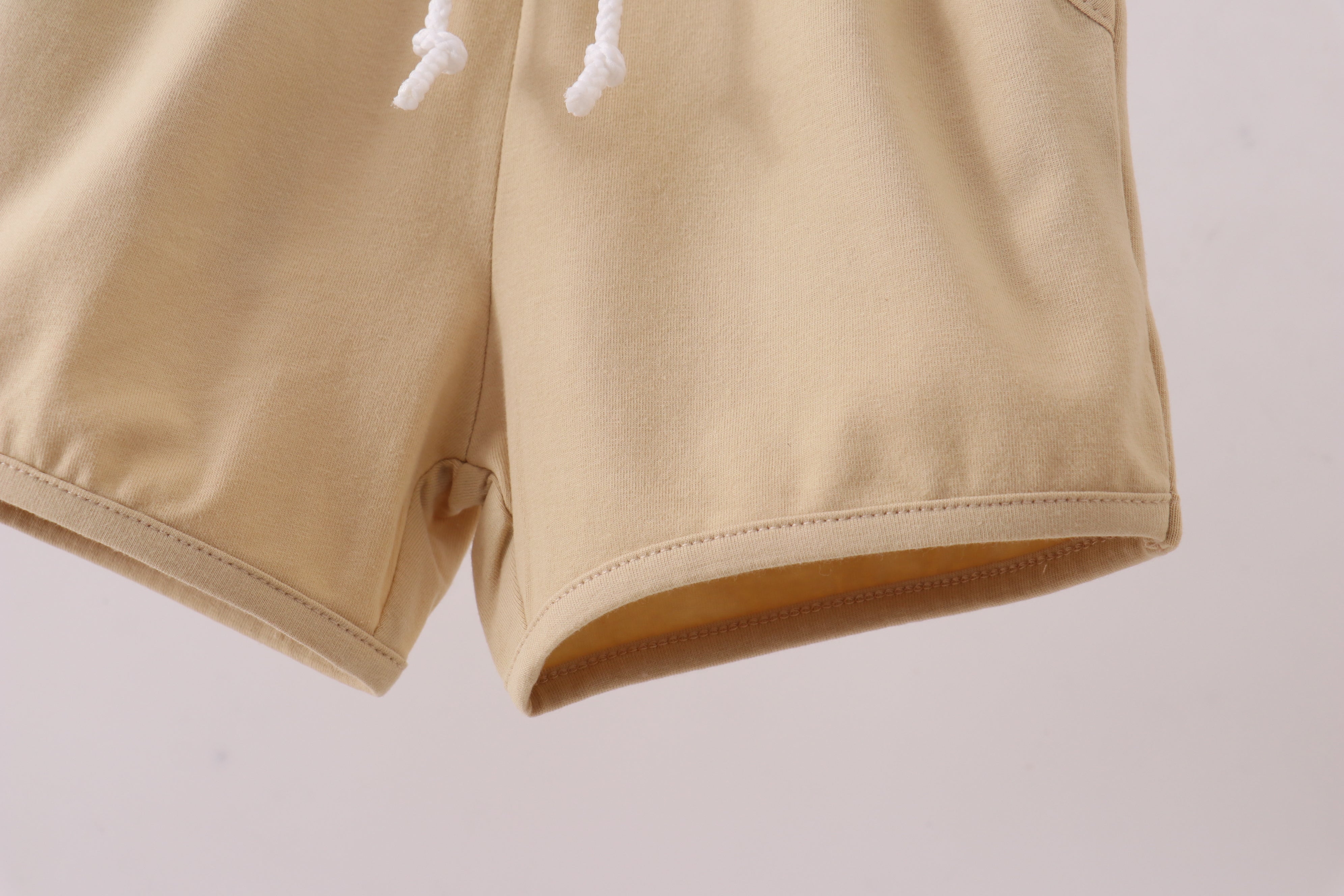 Premium Khaki drawstring shorts - Aaria Tees Aaria Tees