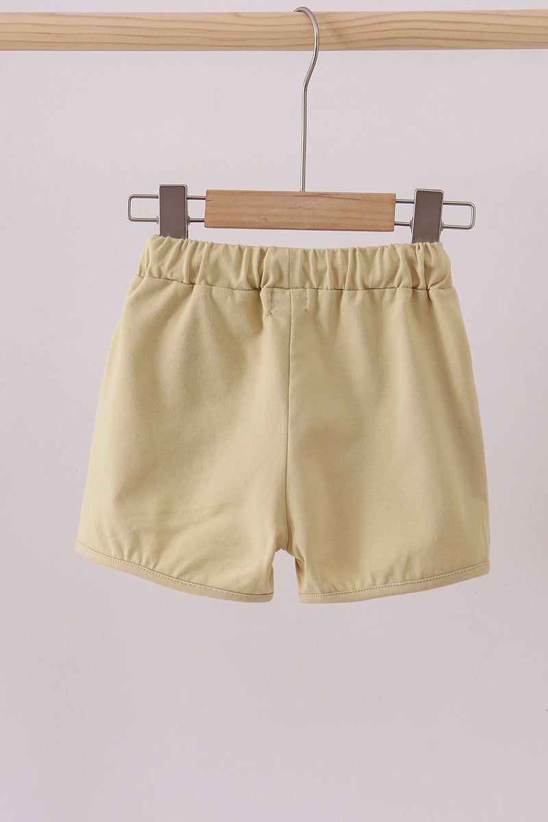 Premium Khaki drawstring shorts - Aaria Tees Aaria Tees