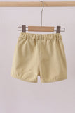 Premium Khaki drawstring shorts - Aaria Tees Aaria Tees