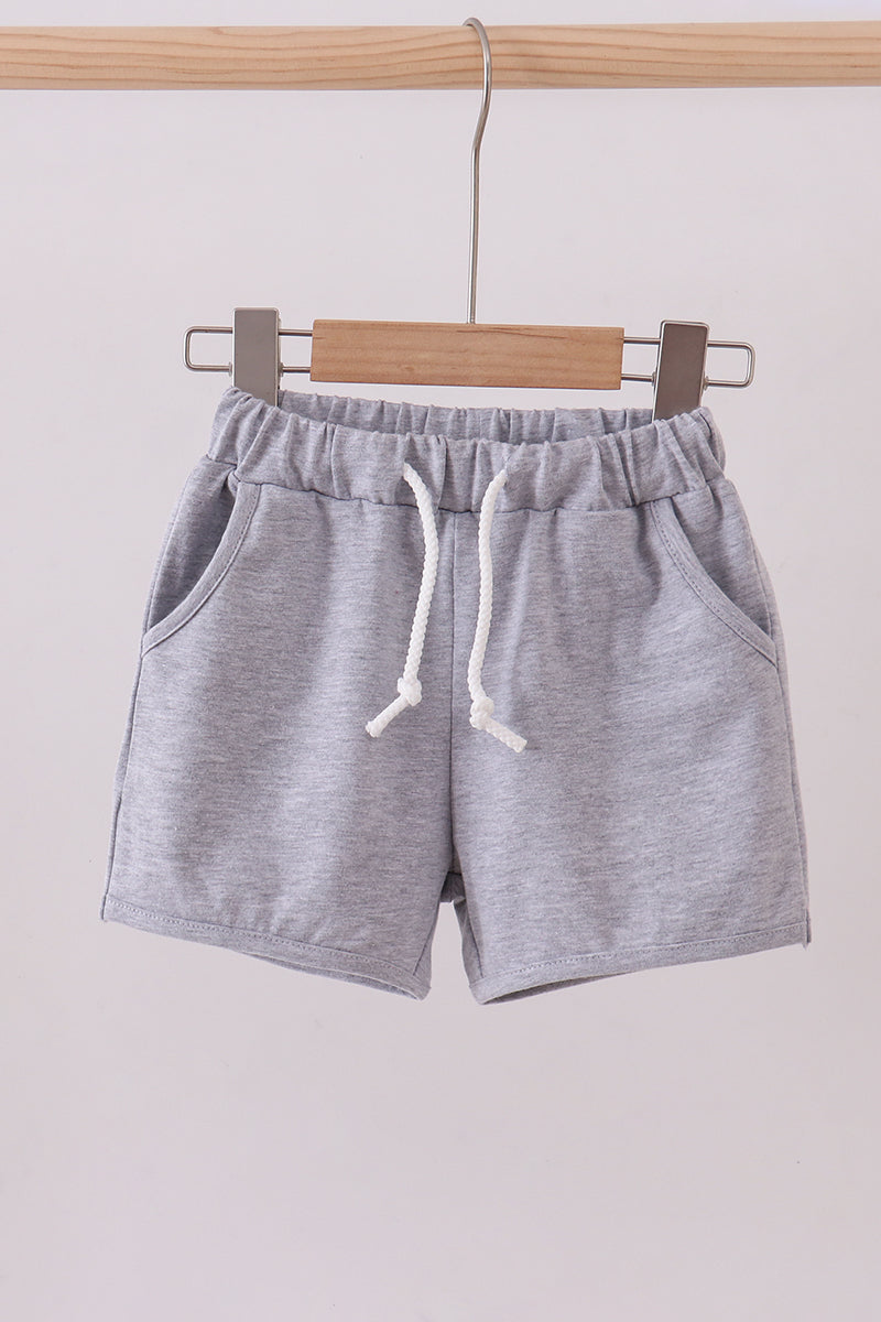 Premium Grey drawstring shorts - Aaria Tees