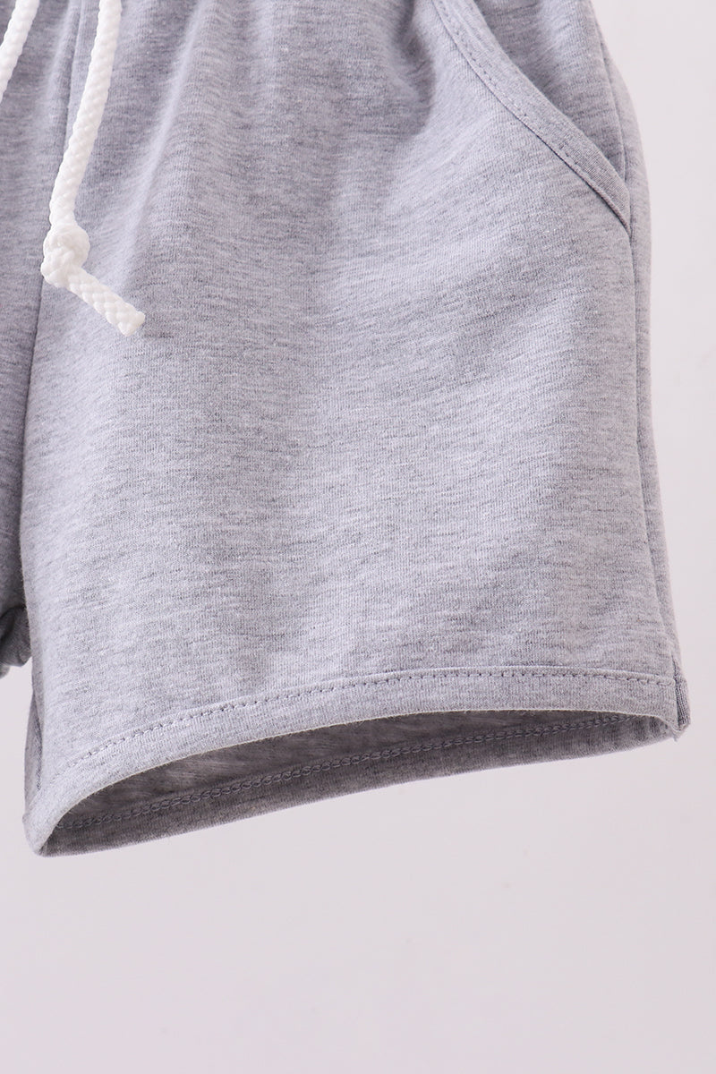 Premium Grey drawstring shorts - Aaria Tees Aaria Tees