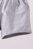 Premium Grey drawstring shorts - Aaria Tees Aaria Tees