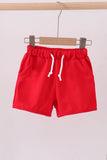 Premium Red drawstring shorts - Aaria Tees Aaria Tees