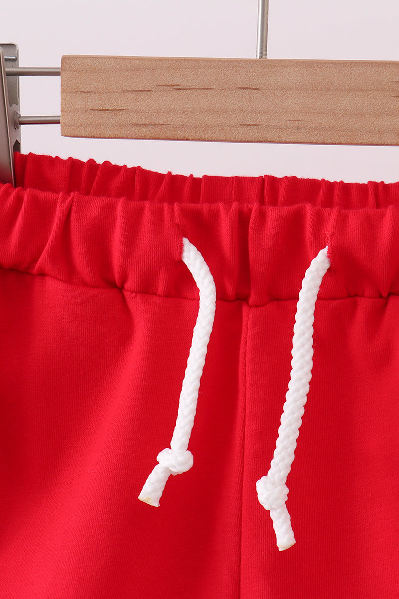 Premium Red drawstring shorts - Aaria Tees Aaria Tees