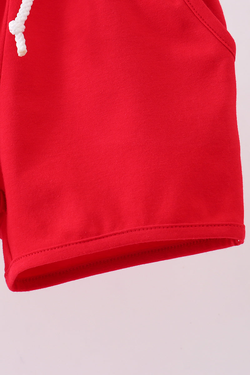 Premium Red drawstring shorts - Aaria Tees Aaria Tees