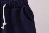 Premium Navy drawstring shorts - Aaria Tees Aaria Tees