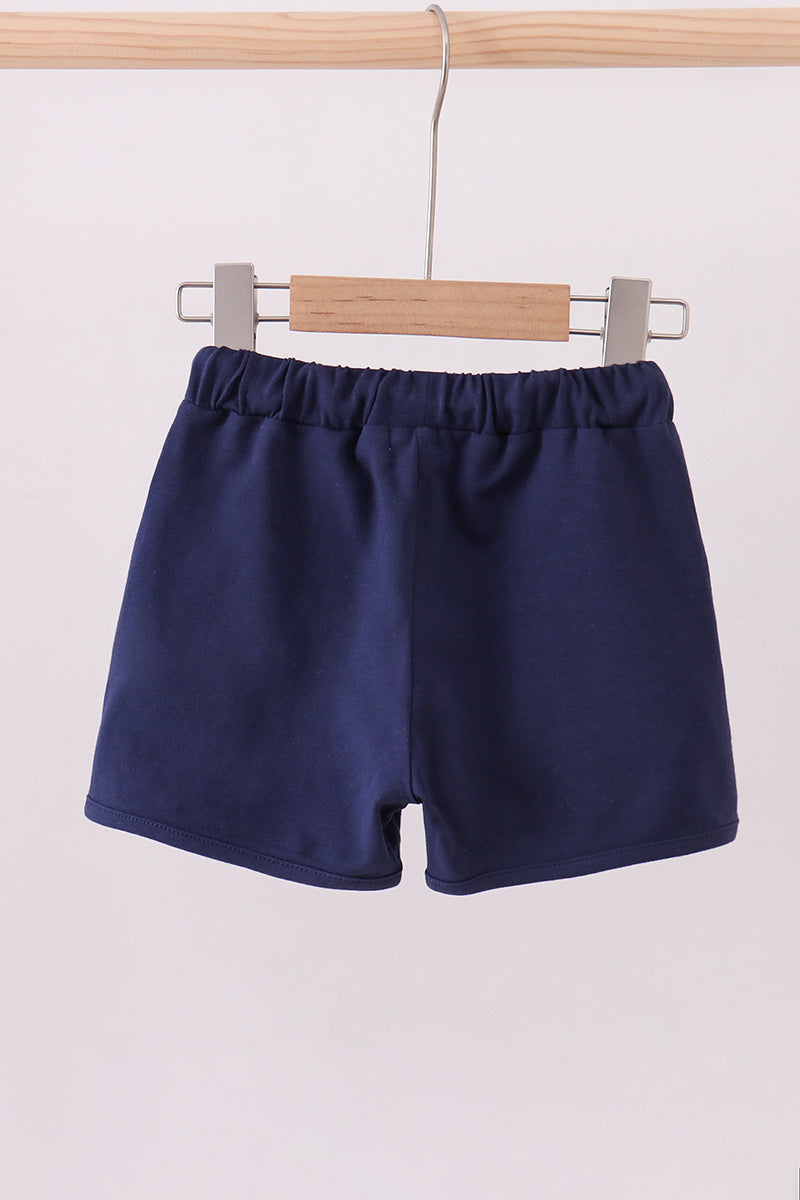 Premium Navy drawstring shorts - Aaria Tees Aaria Tees