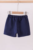 Premium Navy drawstring shorts - Aaria Tees Aaria Tees