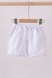 Premium White drawstring shorts - Aaria Tees Aaria Tees