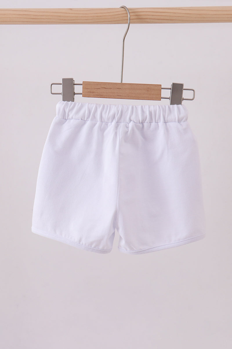 Premium White drawstring shorts - Aaria Tees Aaria Tees