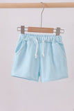 Premium Mint&white stripe drawstring shorts - Aaria Tees Aaria Tees