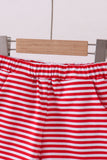 Premium Red&white stripe shorts - Aaria Tees Aaria Tees