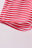 Premium Red&white stripe shorts - Aaria Tees Aaria Tees
