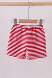Premium Red&white stripe shorts - Aaria Tees Aaria Tees