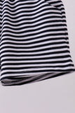 Premium Navy&white stripe shorts - Aaria Tees Aaria Tees