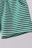Premium Green&white stripe shorts - Aaria Tees Aaria Tees