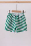 Premium Green&white stripe shorts Aaria Tees