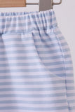 Premium Blue&white stripe shorts Aaria Tees
