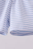 Premium Blue&white stripe shorts - Aaria Tees Aaria Tees