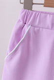 Purple scallop hem bow skort Aaria Tees