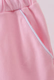 Pink scallop hem bow skort Aaria Tees