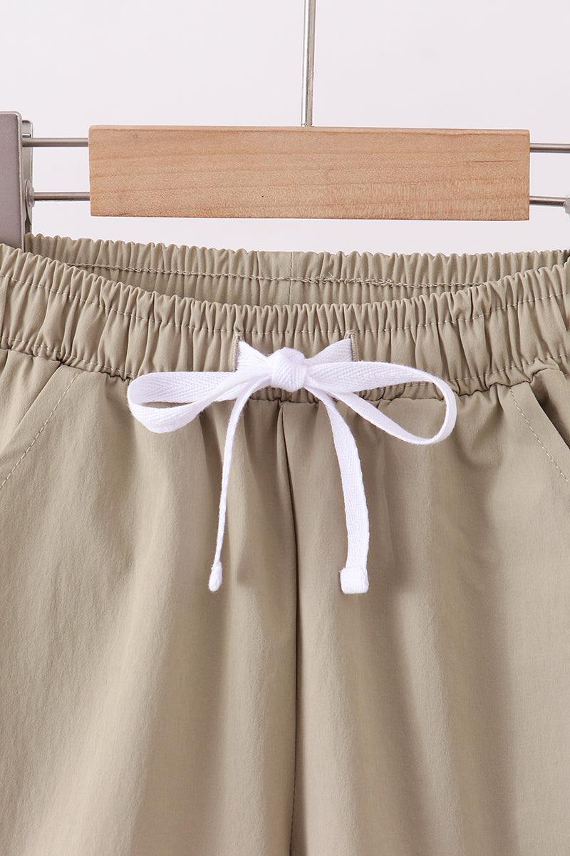 Oatmeal pocket performance shorts - Aaria Tees Aaria Tees