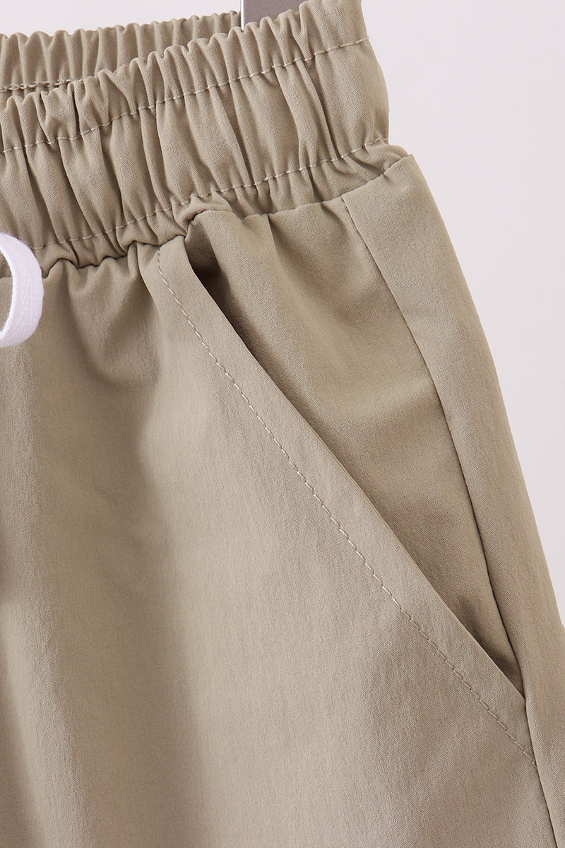 Oatmeal pocket performance shorts - Aaria Tees Aaria Tees