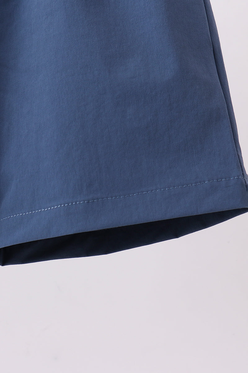 Slate blue pocket performance shorts - Aaria Tees Aaria Tees