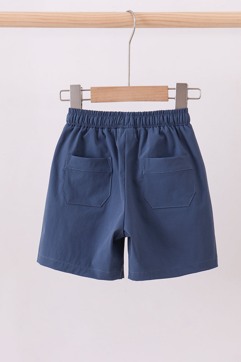 Slate blue pocket performance shorts - Aaria Tees Aaria Tees