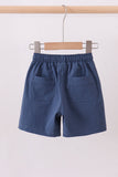 Slate blue pocket performance shorts - Aaria Tees Aaria Tees