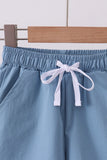 Dusty blue pocket performance shorts - Aaria Tees Aaria Tees
