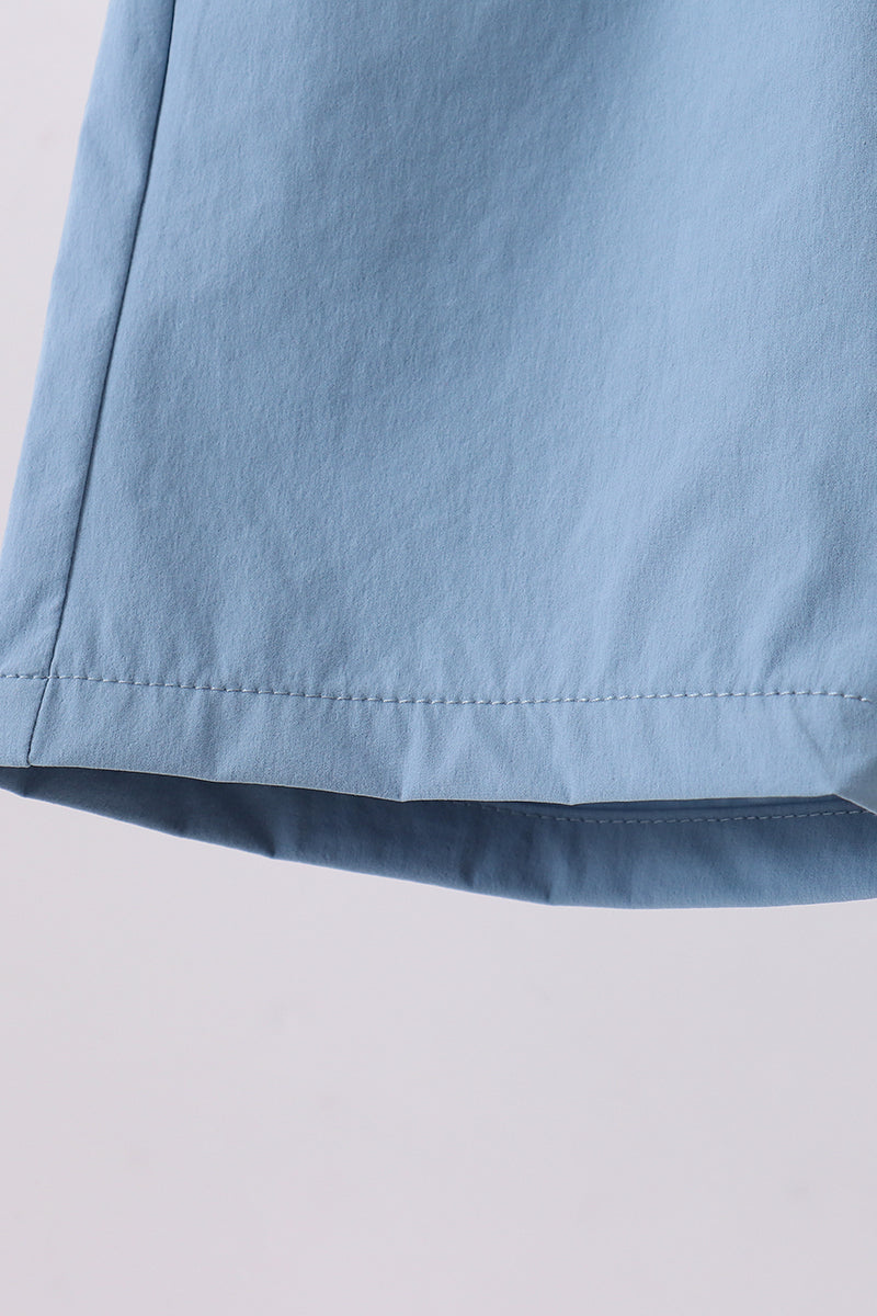 Dusty blue pocket performance shorts - Aaria Tees Aaria Tees