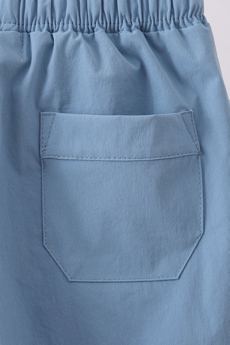 Dusty blue pocket performance shorts - Aaria Tees Aaria Tees
