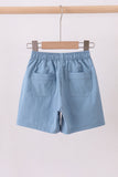 Dusty blue pocket performance shorts - Aaria Tees Aaria Tees
