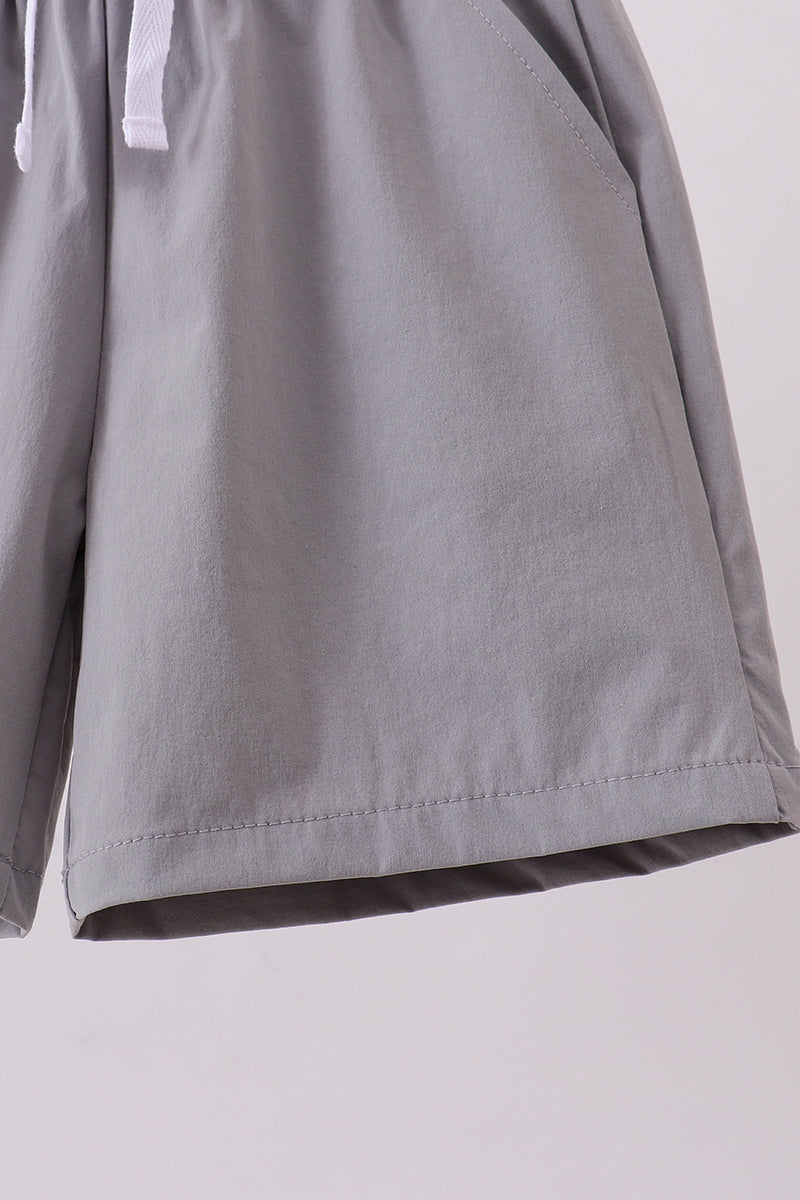 Light grey pocket performance shorts - Aaria Tees Aaria Tees