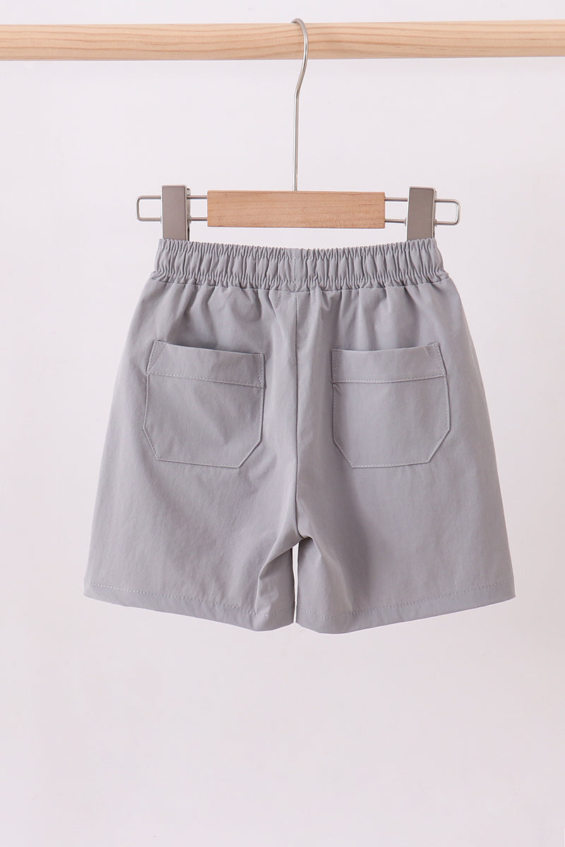 Light grey pocket performance shorts - Aaria Tees Aaria Tees