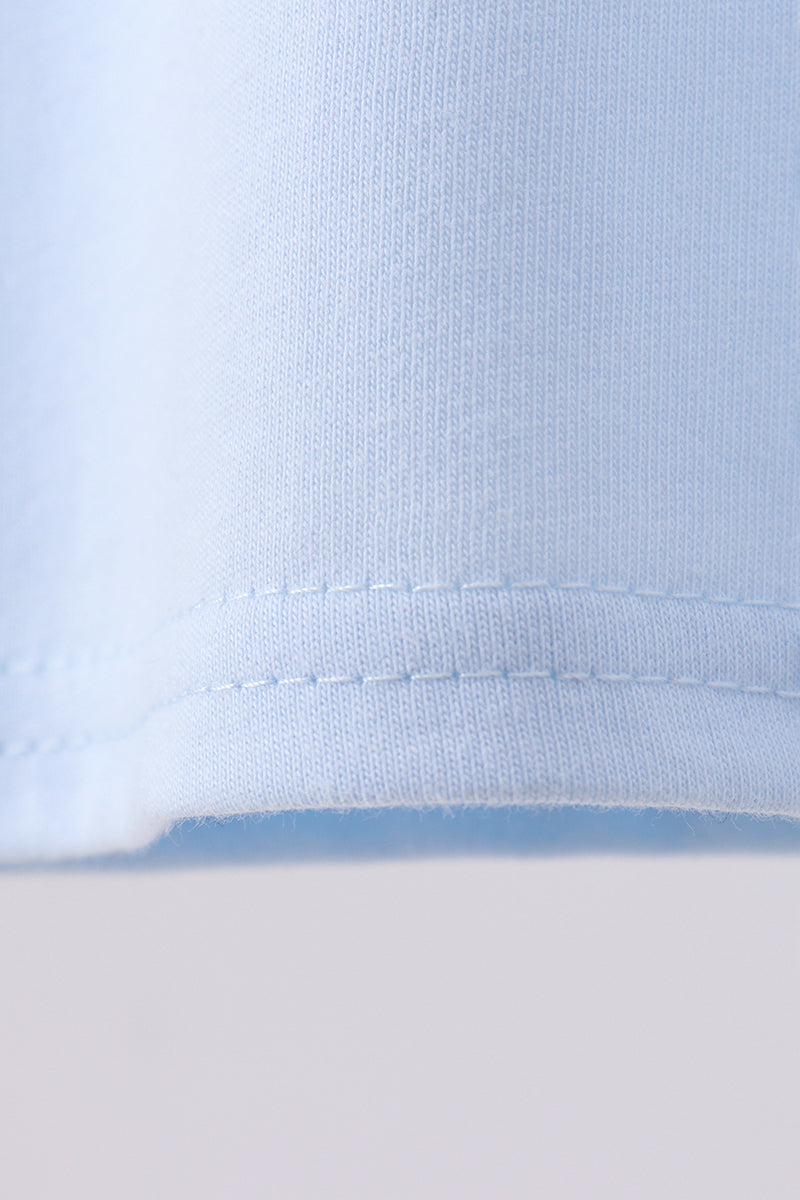 Blue baseball graphic top - Aaria Tees Aaria Tees