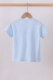 Blue baseball graphic top - Aaria Tees Aaria Tees
