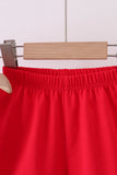 Pink baseball bow stripe ruffle shorts set - Aaria Tees Aaria Tees