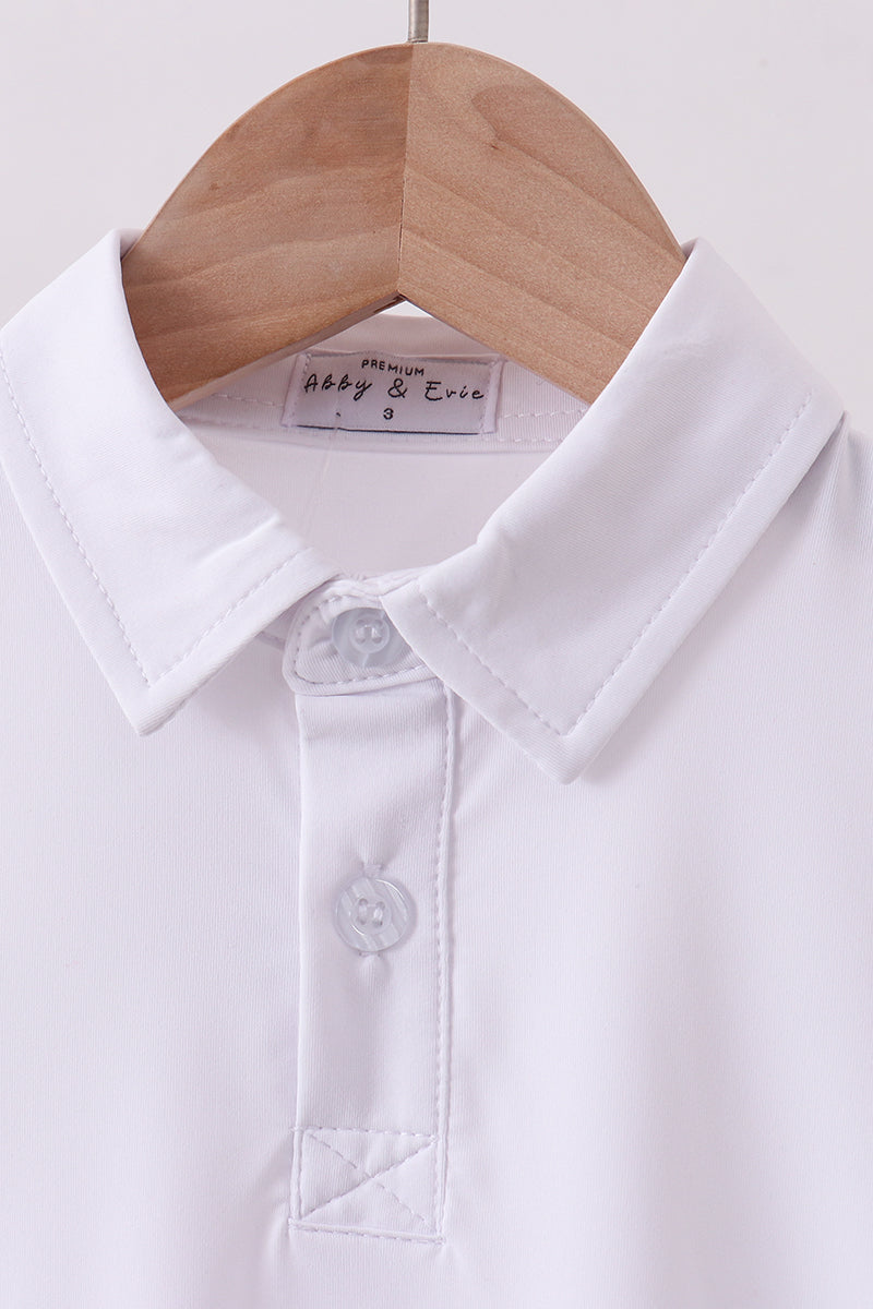 White everyday Collared Tank - Aaria Tees Aaria Tees