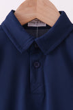 Blue everyday Collared Tank Aaria Tees