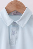 Sky everyday Knit Collared Tank - Aaria Tees Aaria Tees