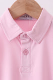 Pink everyday Knit Collared Tank - Aaria Tees Aaria Tees