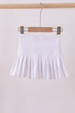 White pleated skort - Aaria Tees Aaria Tees