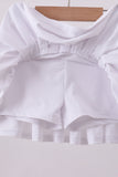 White pleated skort - Aaria Tees Aaria Tees